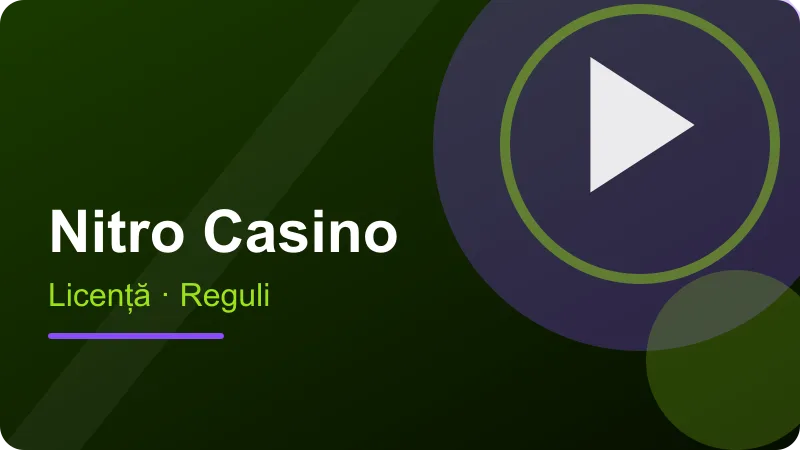 Nitro Casino România: ce verifici la licență – ilustrație pentru secțiunea Nitro Casino